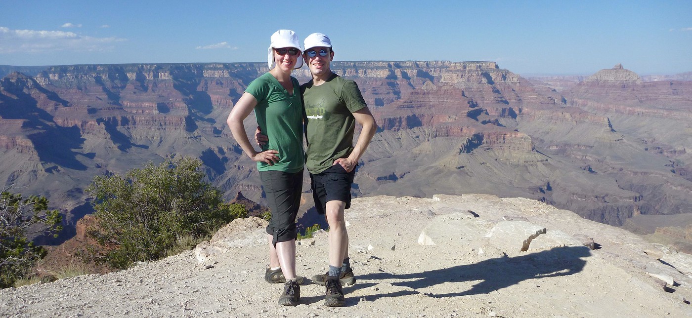 Erik & Anna in the Grand Canyon (Desert View)